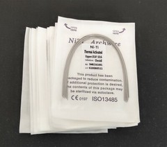 100 Packs Dental Thermal Activated NITI Arch Wire Rectangular Dental Bows Ovoid