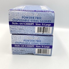Ambi-dex Powder Free Vinyl Gloves XL 100 Ct (200 Total) Latex Free 2 Boxes New