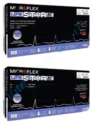 *200-Gloves* Ansell MicroFlex LIFESTAR EC PF Dual Layer Extended Cuff LSE-104-M