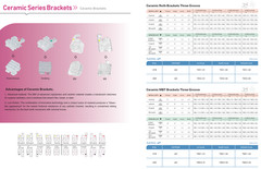 Ceramic Bracket Monoblock 3G 3, 4, 5 with hooks USA Seller Orthodontics