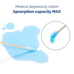 Case of 10000, Medical Cotton Swabs 3″ Cotton Tipped Applicators Non-sterile