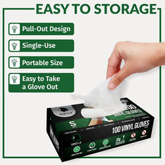 Gorilla Supply Disposable Vinyl Gloves Powder Free Extra Large 100 Count