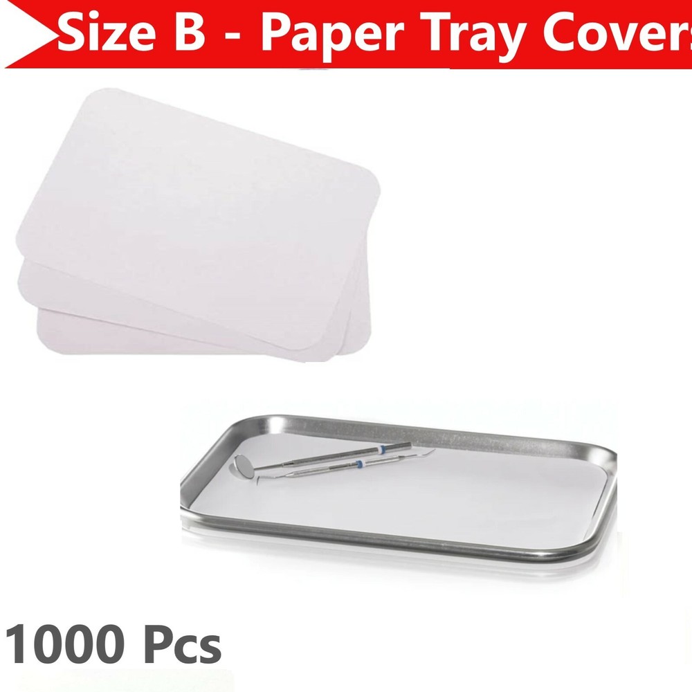 1case, 1000 Pcs, Dental Paper Tray Cover, Size B (12.25″ x 8.5″) – All colors