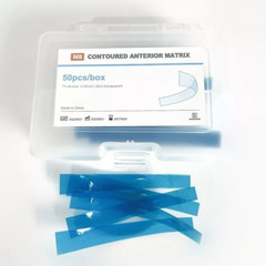Dental Blue Matrix Strip Contoured Anterior Matrices 0.05mm Restorative Strips
