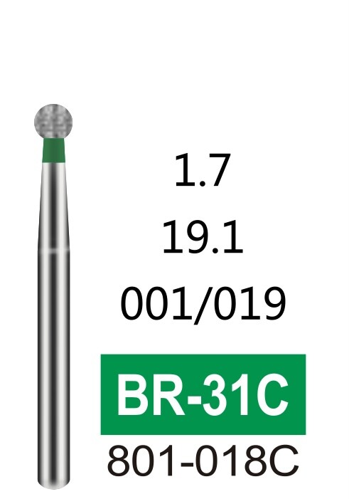 100 PCS High Quality Coarse Grit Diamond Burs FG Dia. 1.6mm for Dental Handpiece