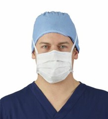 *50-Pieces* Halyard FluidShield ASTM Level 1 Surgical Face Mask White 41805