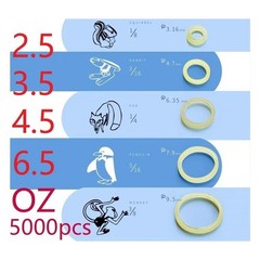 5000Pcs Dental Orthodontic Elastic Rubber Bands Ligature Ties Yellow Latex Brace