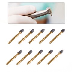 10 Pcs Dental Tungsten Carbide Burs Trimming & Finishing 7408 19mm Egg shape ns