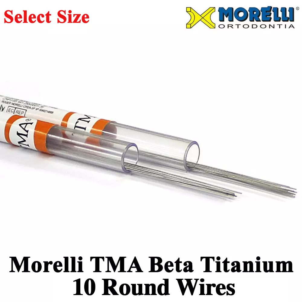 Dental Morelli TMA Beta Titanium Round Wires Orthodontic Stick 0.40/0.80mm