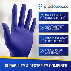 100 Nitrile Disposable Medical Exam Gloves 3.5 Mil. (Vinyl, Latex, Powder Free)