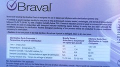 Braval Self Seal Sterilization Pouches 3 1/2″ x 9″ Qty 1 or 6 (200/Box) 043-6816