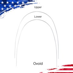 10 XDental Ortho Super Elastic Niti Arch Wires Round Ovoid Form/ Dental Brackets
