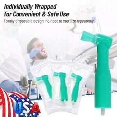 100 Dental Prophy Angles Soft Cup, Disposable & Latex Free, (1 Box of 100) 105°