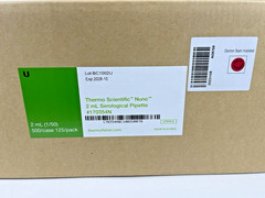 Thermo Nunc Serological Pipette 2mL Sterile Individual Wrap 500/CS 170354