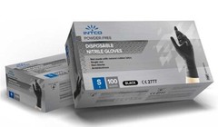 Intco Disposable Black Nitrile Glove – 100 pcs/box