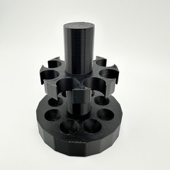 8-Place Test Tube Rack 13 mm Holder | Lab Vial Tube Organizer – Made in USA