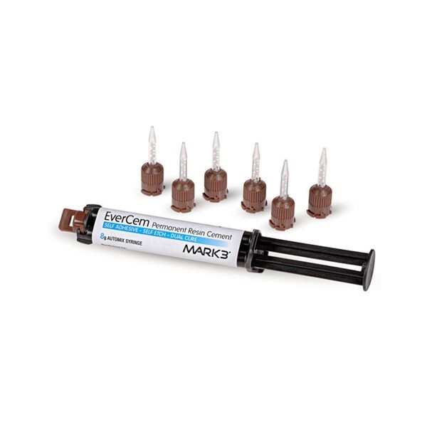 MARK3 EverCem Permanent Resin Cement 8g Syringe & Tips