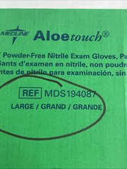 MEDLINE Aloetouch 12” Nitrile Exam Gloves Sterile *1 Box 50 Pair* Size: Large