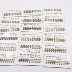 Dental Orthodontic Metal Bracket Braces Mini Standard Roth MBT Edgewise 25 Model