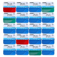 100Pcs Dental Diamond Burs High Speed Handpiece Friction Grip 20 Type FG AZDENT