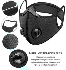 Dust Face Mask Anti-Fog Outdoor Cool Sports Mask Reusable Face Protection (Wine)