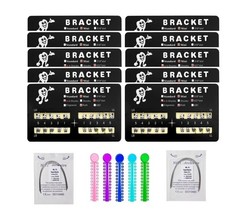 Orthodontic Teeth Brackets Mini Roth Bondable Braces Kit with Hooks and Multiple