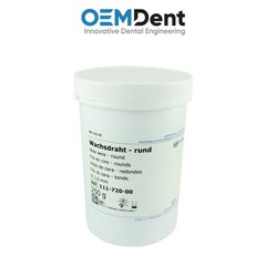 Dental Lab Procedures Dentaurum Round Wax Wire Rolls Blue Smooth Surface 250g