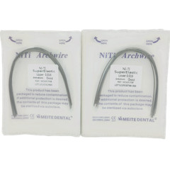 100Packs Dental Ortho Arch Wires Super Elastic Niti Round 012~020 Upper&Lower