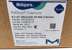 Millipore PCC030C01 Pellicon Capsule Ultracel 30 kDa, C Screen 0.1 m2