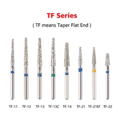 100pcs SANDENT Dental Diamond Burs For High Speed Handpiece Friction Grip 1.6mm