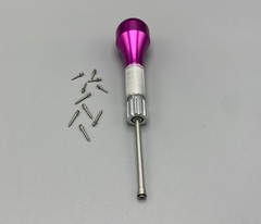 Dental Orthodontic Implant Mini Screws Self-Drilling Screwdriver Blue/Fuchsia
