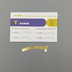 20Pcs/Pack Dental Curved Straight T-Bands Brass Wide Operatory Restorations Tool