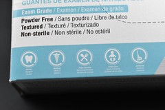AMMEX Professional Blue Nitrile Medical Food Disposable Gloves Powder&Latex Free