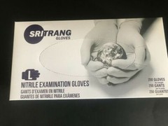 250 / 2500 Case – Blue Nitrile Exam Gloves Size Large Chemo Rated 3 Mil Medical