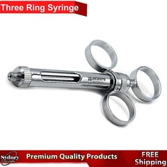 Dental 3 Ring Anesthesia Syringe Hypodermic Anesthetic Injection Dentistry Tools