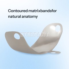 50PCs Dental Matrix Bands Ring Sectional Matrice Clamp 3.5mm/4.5mm/5.5mm/6.5mm