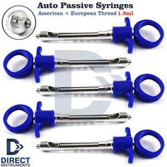 5 Pieces Dental Anesthetic Syringes Self-Aspirating Cartridge Auto Passive 1.8ml