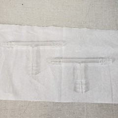 UNBRANDED Borosilicate Glass, 2 3mm Y-Shapes and 2 4mm T-Shapes