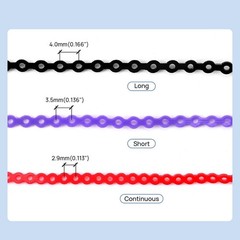 Dental Orthodontic Elastic Power Chain Rubber Braces Bands Continuous/Short/Long