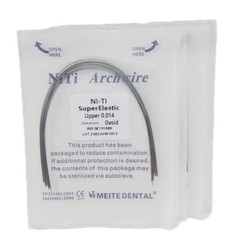 100Packs Dental Ortho Arch Wires Super Elastic Niti Round 012~020 Upper&Lower