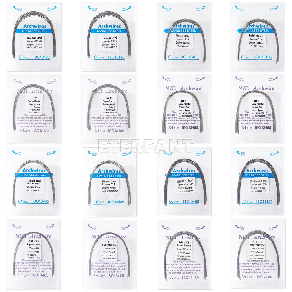 10pc/pack ETERFANT Dental Ortho Arch Wires Super Elastic NiTi/Stainless Steel