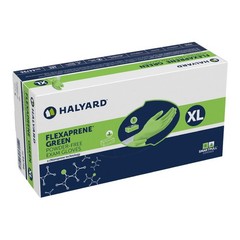 Halyard 44796 Flexaprene Green Chloroprene Gloves Extra Large 180/Bx