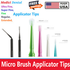 Dental MaxMicro Microbrush Micro Brush Applicator Tips (Super-Fine, Ultra -Fine)