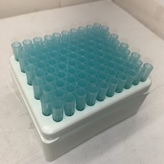 VWR Scientific Blue Plastic Test Tubes 2 3/4”x1/4” Box Of 100