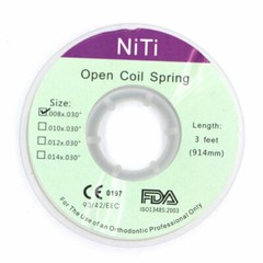 10×Dental Orthodontic Niti Open Coil Spring Dia..008X.030” 914mm Length