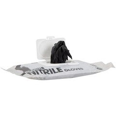 X Large Black Nitrile Gloves 30 Count Disposable Food Safe Chemical Resistant
