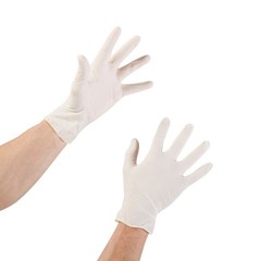 McKesson Confiderm Latex Exam Glove Standard Cuff Length X-LARGE 100 per Box