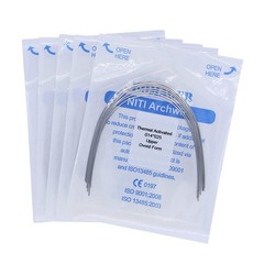 30×Dental Orthodontic Niti Thermal Activated Rectangular Arch Wires 14×25 Upper