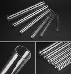 5ml-135ml Round-bottomed Glass Tubes High Temperature Chemistry Sample Container