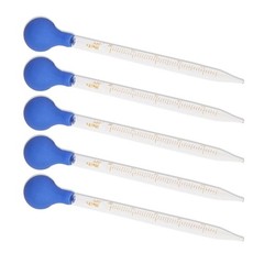 Liquid Dropper 0.5ml, 1ml, 2ml, 3ml, 5ml, 10ml Glass Scale Graduated Dropper